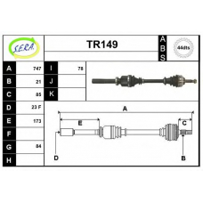 TR149 SERA Приводной вал