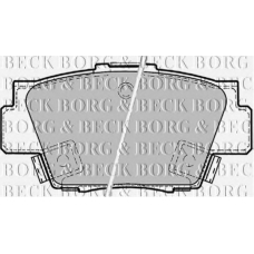 BBP1569 BORG & BECK Комплект тормозных колодок, дисковый тормоз
