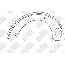 FN1246 NiBK Комплект тормозных колодок, стояночная тормозная с