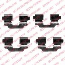 LX0424 DELPHI Комплектующие, колодки дискового тормоза