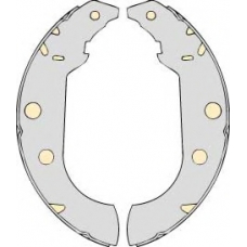 PM639775 MGA Комплект тормозов, барабанный тормозной механизм