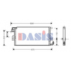 212670N AKS DASIS Конденсатор, кондиционер