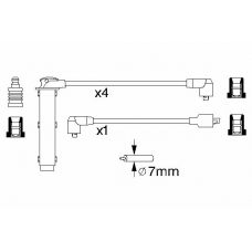 0 986 356 748 BOSCH Комплект проводов зажигания