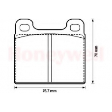 571236B BENDIX Комплект тормозных колодок, дисковый тормоз