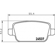 8DB 355 013-301 HELLA PAGID Комплект тормозных колодок, дисковый тормоз