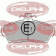LP911 DELPHI Комплект тормозных колодок, дисковый тормоз