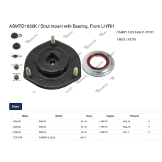ASMTO1030K Tenacity Опора амортизатора