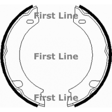 FBS196 FIRST LINE Комплект тормозных колодок, стояночная тормозная с