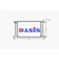 090074N AKS DASIS Радиатор, охлаждение двигателя