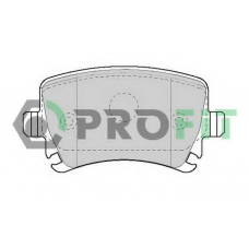 5000-1636 C PROFIT Комплект тормозных колодок, дисковый тормоз