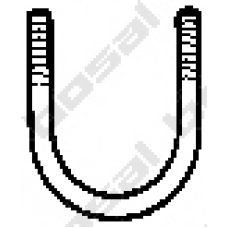 250-648 BOSAL Клемма, система выпуска