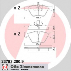 23793.200.9 ZIMMERMANN Комплект тормозных колодок, дисковый тормоз