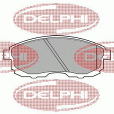 LP812 DELPHI Комплект тормозных колодок, дисковый тормоз