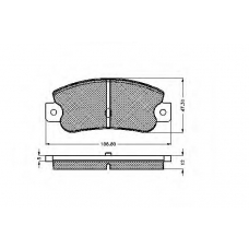 30216 SPIDAN Комплект тормозных колодок, дисковый тормоз