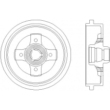 MBD040 MINTEX Тормозной барабан