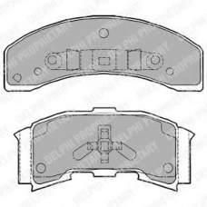 LP1197 DELPHI Комплект тормозных колодок, дисковый тормоз