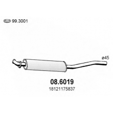 08.6019 ASSO Средний глушитель выхлопных газов