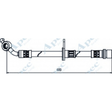 HOS4122 APEC Тормозной шланг