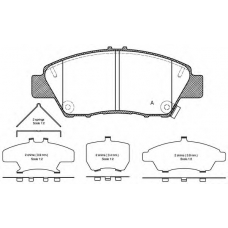 BPA1358.02 OPEN PARTS Комплект тормозных колодок, дисковый тормоз