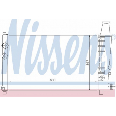 61369 NISSENS Радиатор, охлаждение двигателя