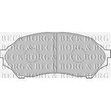 BBP1663 BORG & BECK Комплект тормозных колодок, дисковый тормоз