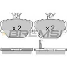 BP2881 BREMSI Комплект тормозных колодок, дисковый тормоз