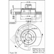 BS 7963 BRECO Тормозной диск