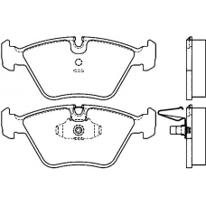 21990 203  0 5 T4070 TEXTAR Колодки торм.пер. bmw 5 (e39) touring
