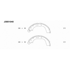 J3501040 NIPPARTS Комплект тормозных колодок