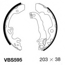 VBS595 MOTAQUIP Комплект тормозных колодок