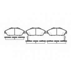 P2413.02 WOKING Комплект тормозных колодок, дисковый тормоз