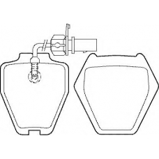 BP1487 QUINTON HAZELL Комплект тормозных колодок, дисковый тормоз