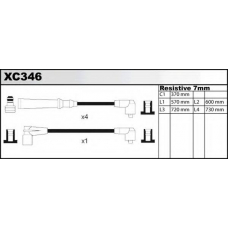 XC346 QUINTON HAZELL Комплект проводов зажигания