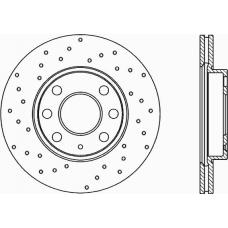 BDRS1983.25 OPEN PARTS Тормозной диск