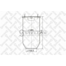 90-08130-SX STELLOX Кожух пневматической рессоры