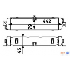 8MO 376 725-591 HELLA Масляный радиатор, двигательное масло