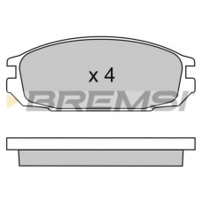 BP2445 BREMSI Комплект тормозных колодок, дисковый тормоз