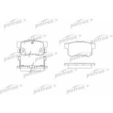 PBP956 PATRON Комплект тормозных колодок, дисковый тормоз
