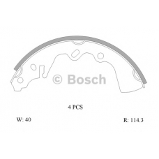 0 986 AB0 123 BOSCH Комплект тормозных колодок