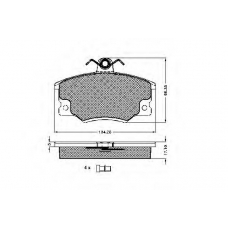 31012 SPIDAN Комплект тормозных колодок, дисковый тормоз