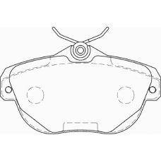 FD7214A NECTO Комплект тормозных колодок, дисковый тормоз