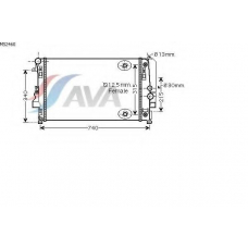 MS2460 AVA Радиатор, охлаждение двигателя