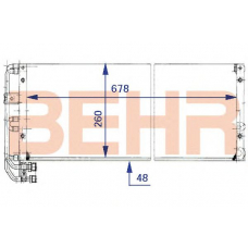 7004124 BEHR Condenser