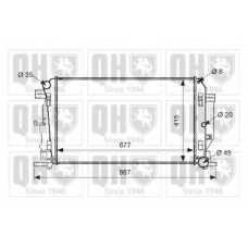 QER1779 QUINTON HAZELL Радиатор, охлаждение двигателя