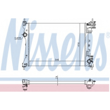 630753 NISSENS Радиатор, охлаждение двигателя
