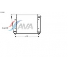 VW2010 AVA Радиатор, охлаждение двигателя