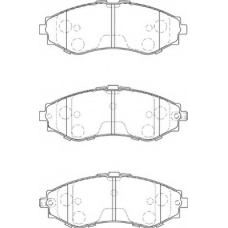 FD7294A NECTO Комплект тормозных колодок, дисковый тормоз
