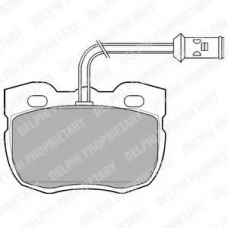 LP730 DELPHI Комплект тормозных колодок, дисковый тормоз