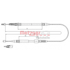 11.5769 METZGER Трос, стояночная тормозная система