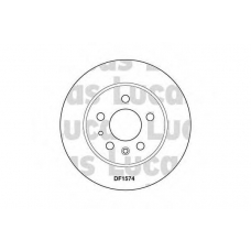 DF1574 TRW Тормозной диск